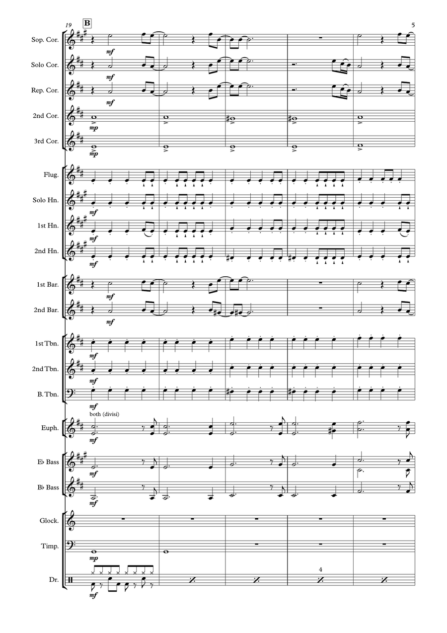 Now And Then Now And Then Brass Band scores gallery preview page 5