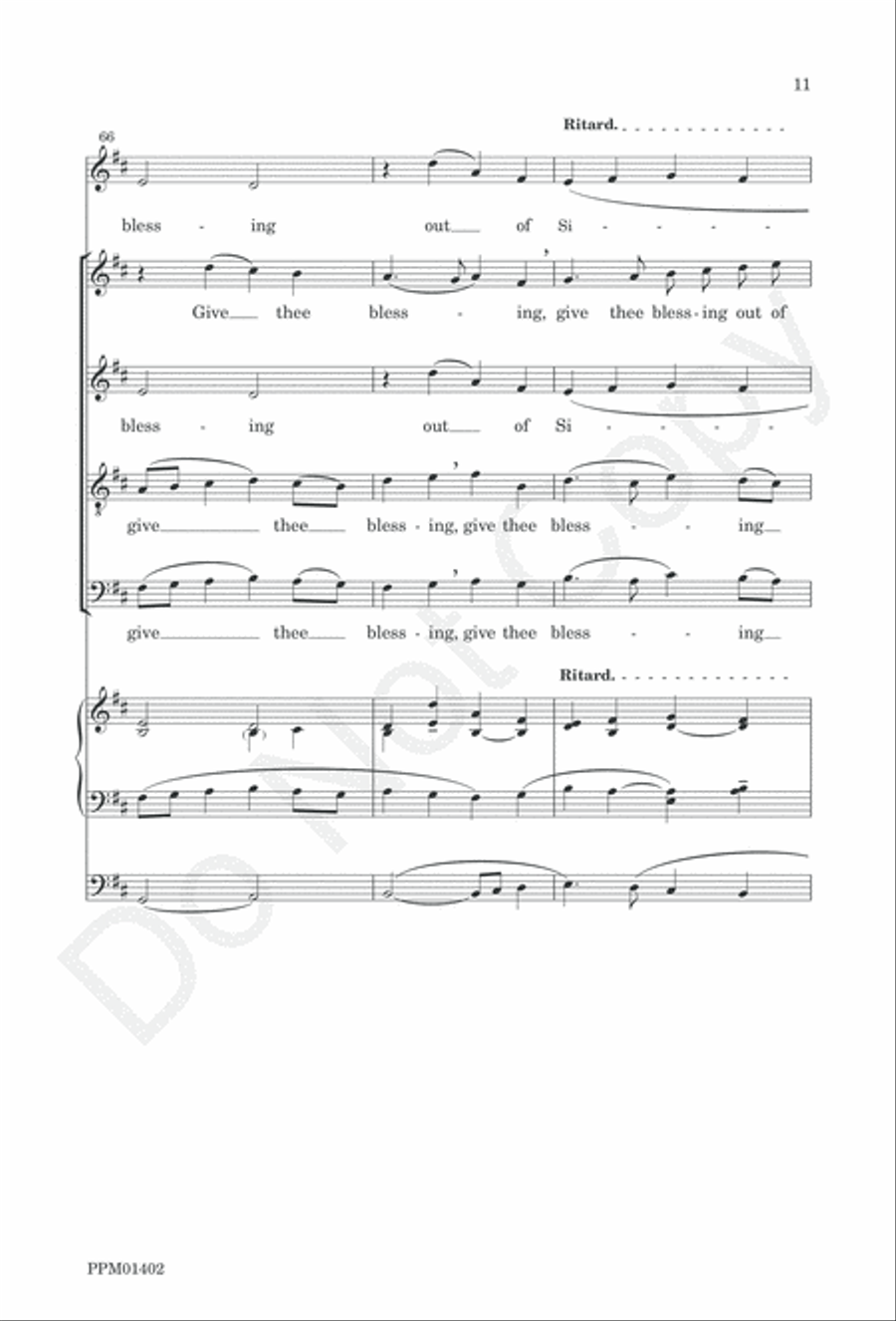Behold Now, Praise the Lord 4-Part scores gallery preview page 14