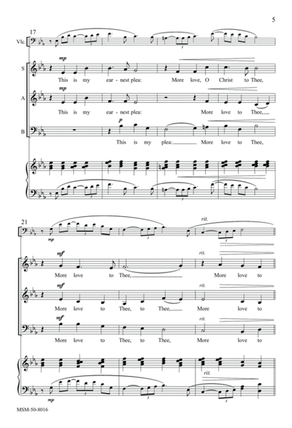 More Love to Thee (Choral Score)