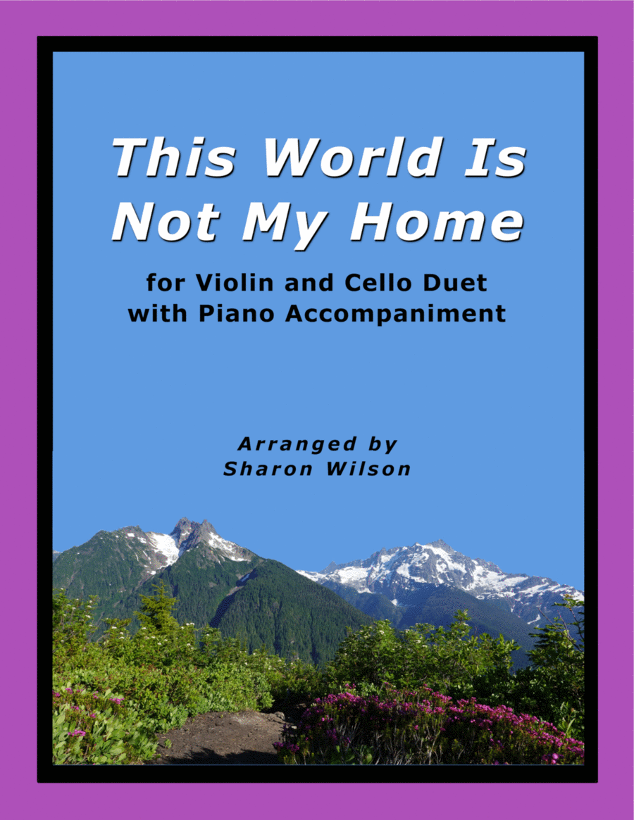 This World Is Not My Home (Easy Violin and Cello Duet with Piano Accompaniment) Piano Trio scores gallery preview page 1