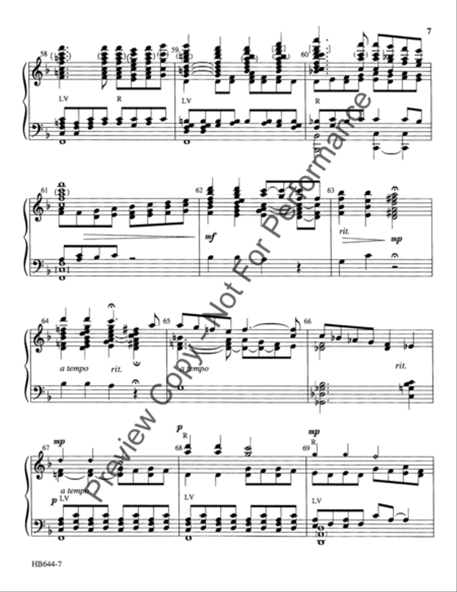 Once In Royal David's City - Buckwalter 5-Octaves scores gallery preview page 8
