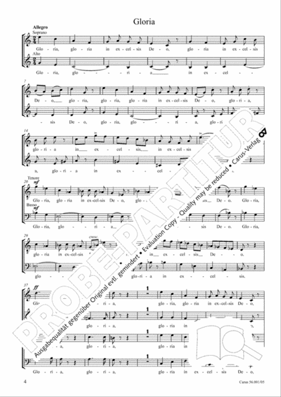 Edizione Nazionale delle Opere di Giacomo Puccini. III. Vocal music; 2. Messa a 4 voci (vol. III/2) 4-Part scores gallery preview page 5