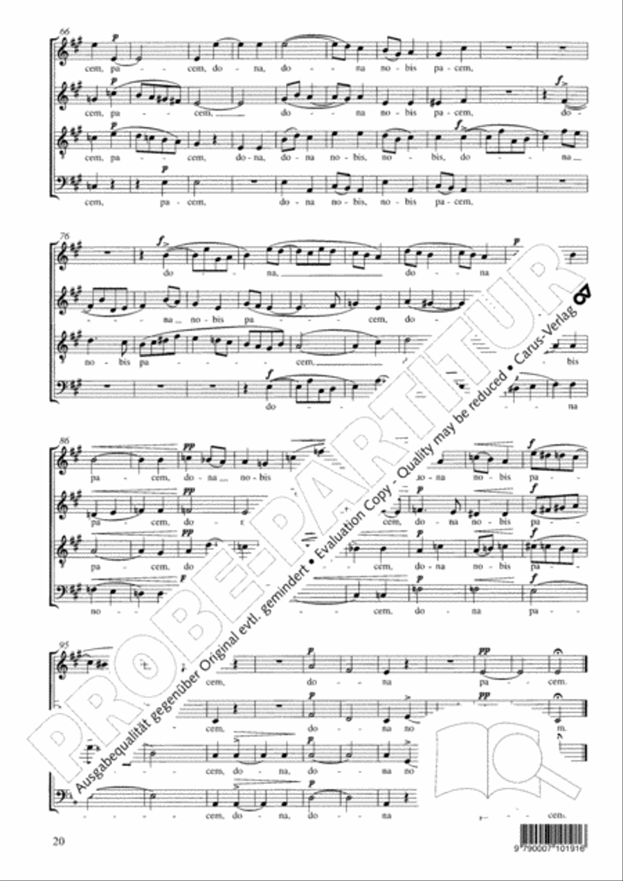 Mass in A minor Mass in A minor 4-Part scores gallery preview page 21