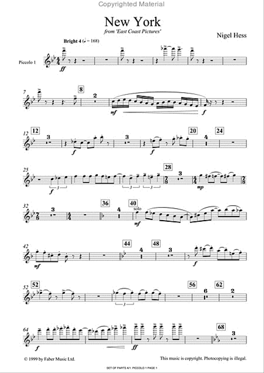 New York New York Concert Band scores gallery preview page 2