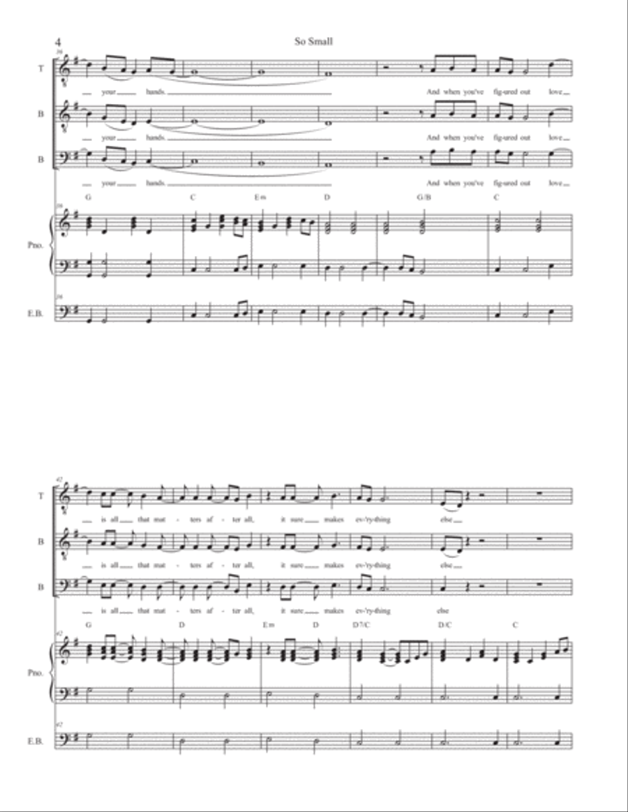 So Small So Small TTBB scores gallery preview page 4