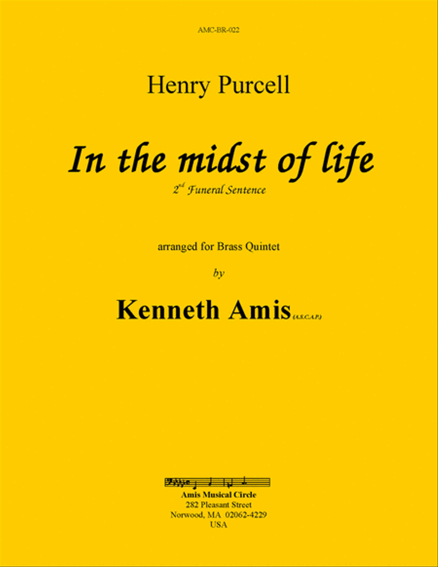 In the midst of life Brass Quintet scores gallery preview page 1