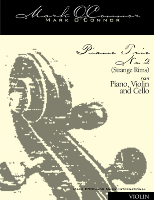 Book cover for Piano Trio No. 2 "Strange Rims" (violin part - pno, vln, cel)