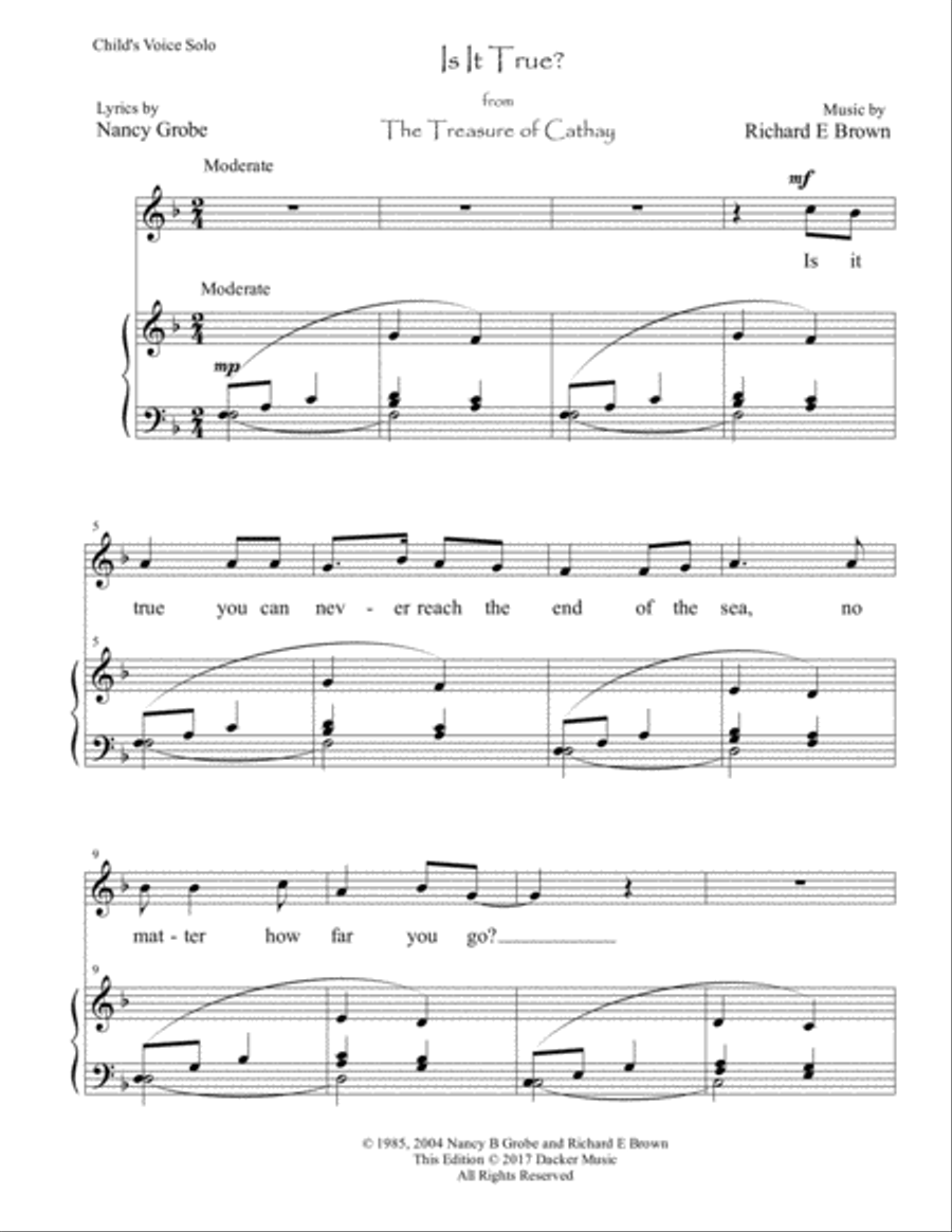Is It True? Voice scores gallery preview page 2