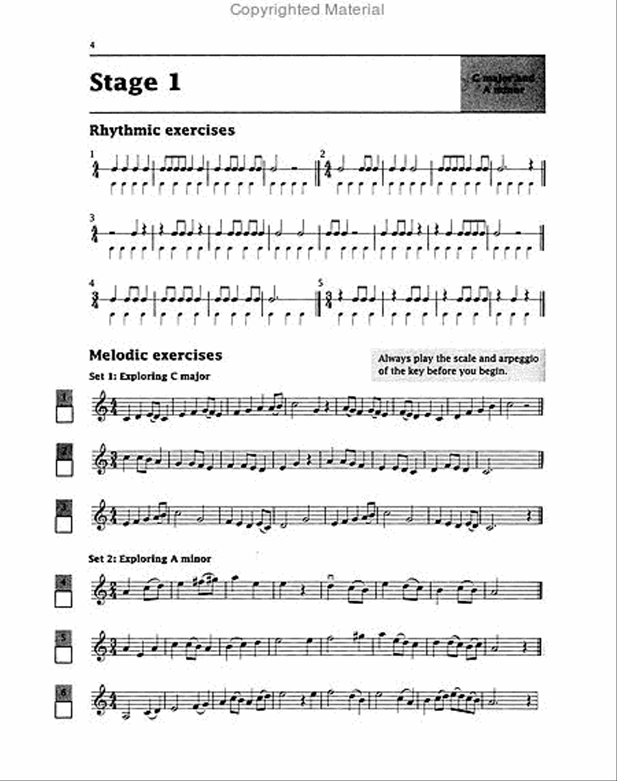 Improve Your Sight-reading! Violin, Level 3 Violin scores gallery preview page 2