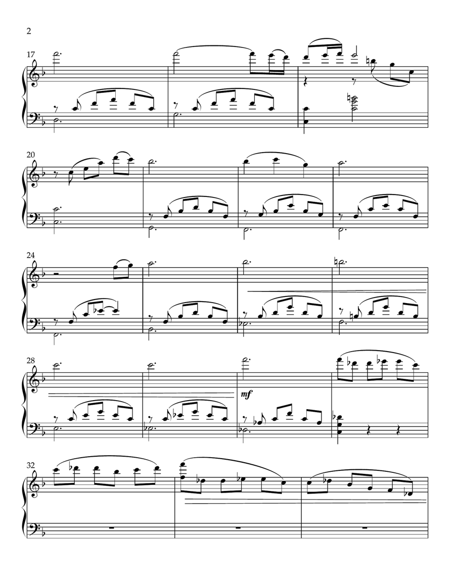 Cavatina Piano Solo scores gallery preview page 2