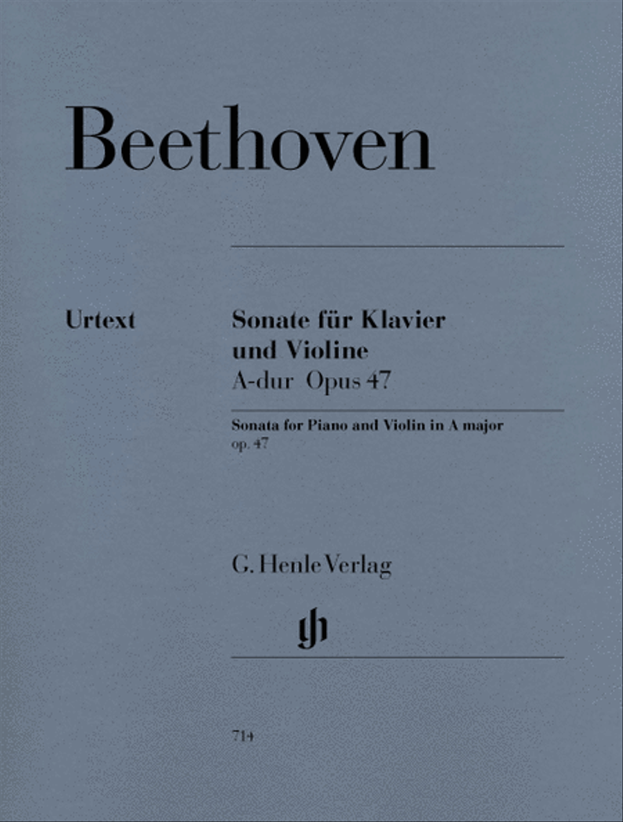 Sonata for Piano and Violin in A Major Op. 47 (Kreutzer-Sonata) Violin Solo scores gallery preview page 1