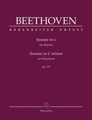 Book cover for Sonata for Pianoforte in C minor, op. 111