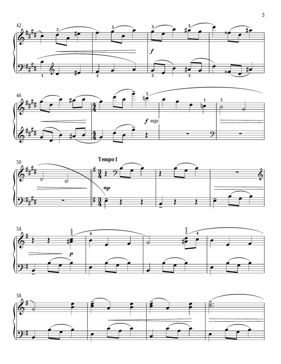 Tale Of An Old Organ-Grinder, Op. 88, No. 3 Organ scores gallery preview page 3