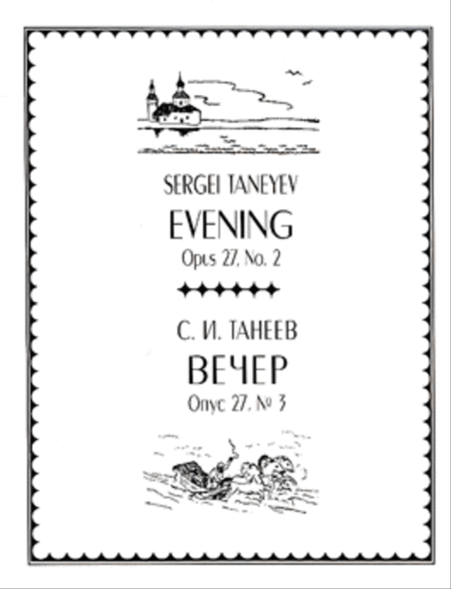 Evening 4-Part scores gallery preview page 1