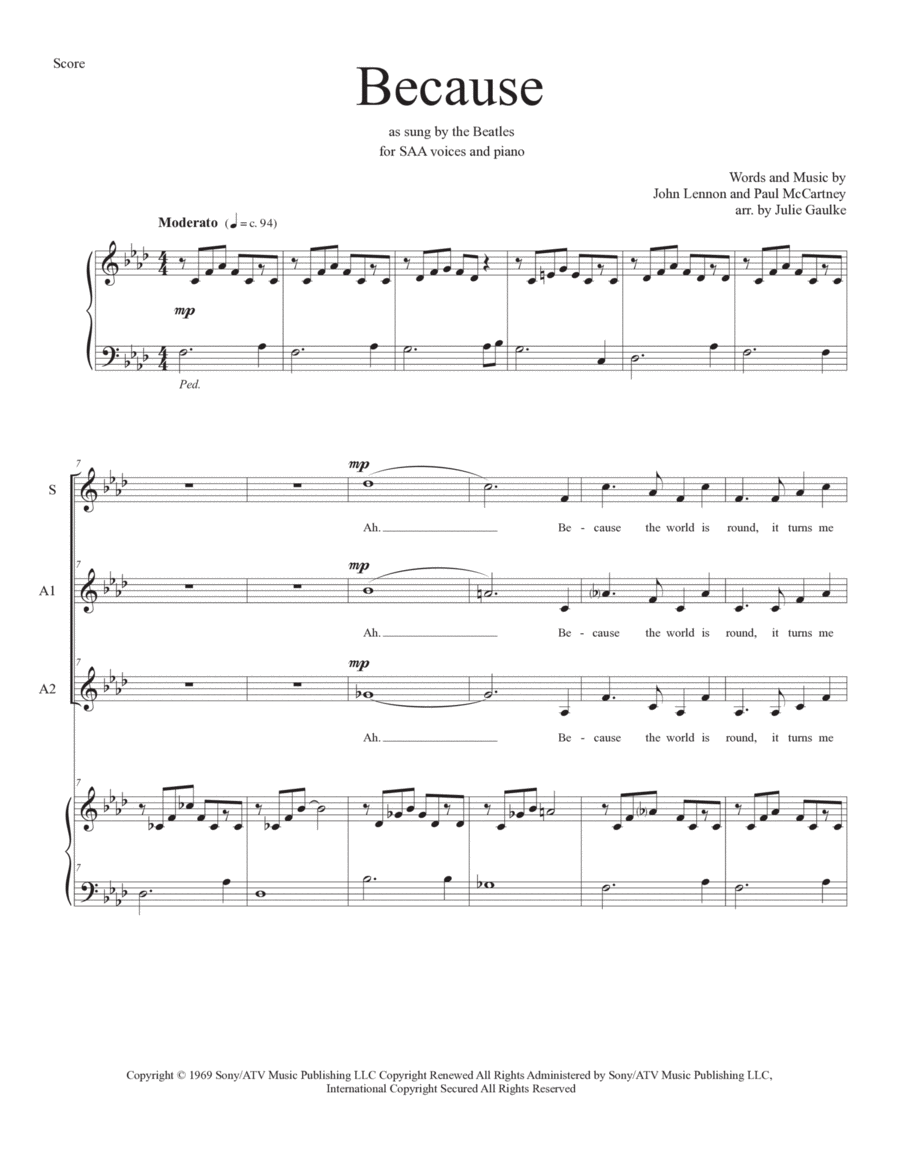 Because SSA scores gallery preview page 1