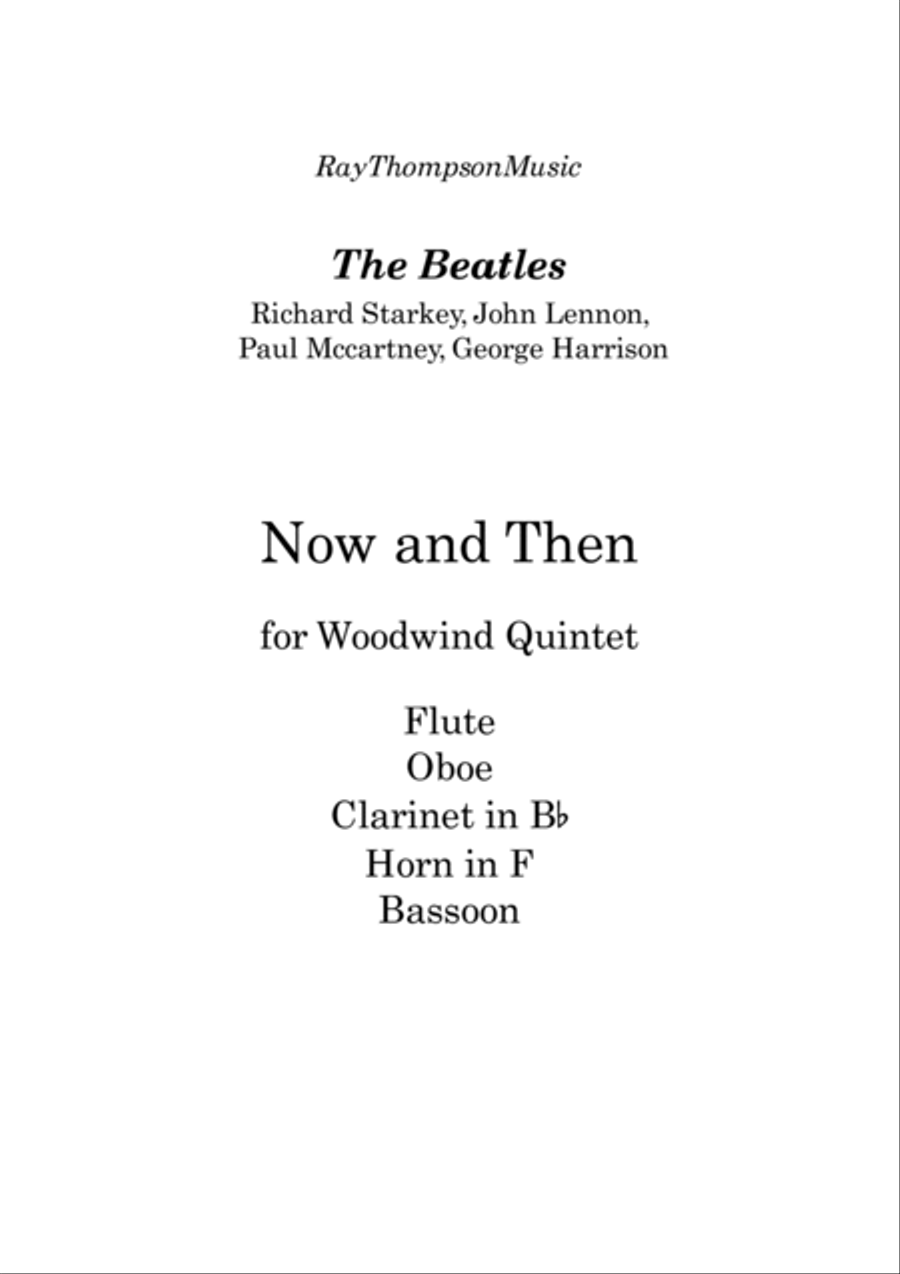 Now And Then Woodwind Quintet scores gallery preview page 2