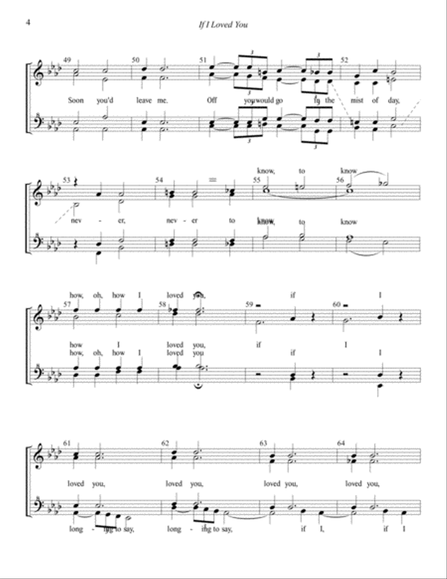 If I Loved You SSAA scores gallery preview page 4