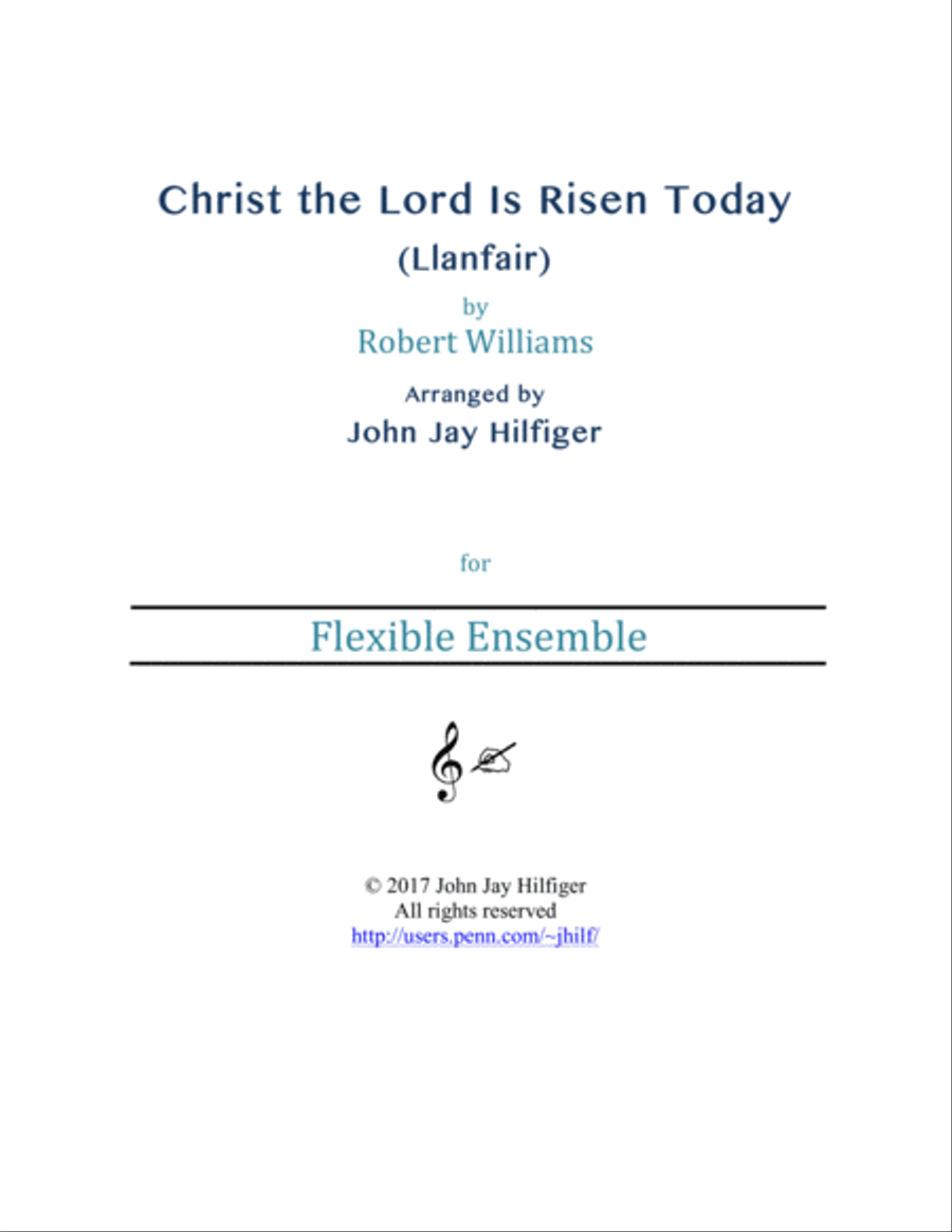 Christ the Lord Is Risen Today Large Ensemble scores gallery preview page 1