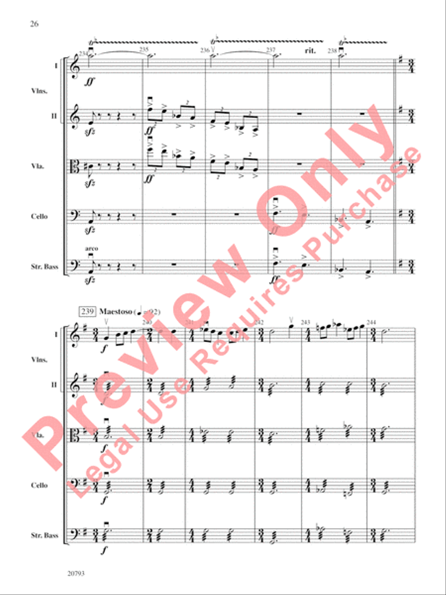 The Idylls of Pegasus String Orchestra scores gallery preview page 27