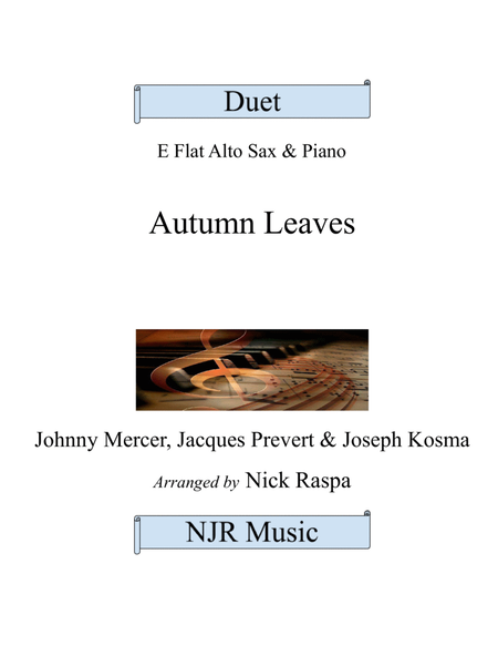 Autumn Leaves (Alto Sax & Piano) Intermediate image number null