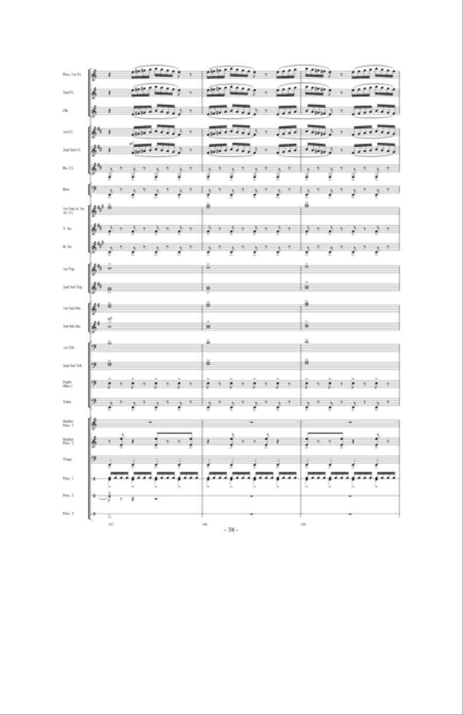 In Pursuit of Troy Concert Band scores gallery preview page 36