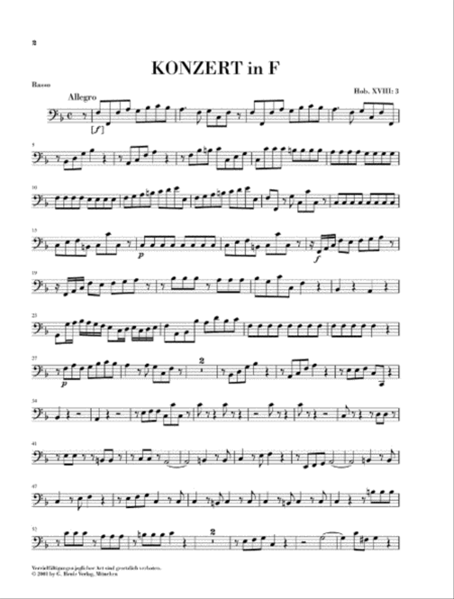 Concerto for Piano (Harpsichord) and Orchestra F Major Hob.XVIII:3 Orchestra scores gallery preview page 6