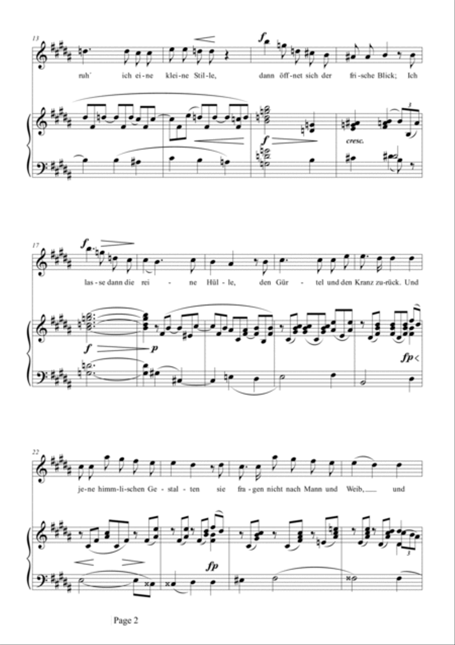 Schumann-So laßt mich scheinen,bis ich werde,Op.98a No.1 in B Major Voice scores gallery preview page 3