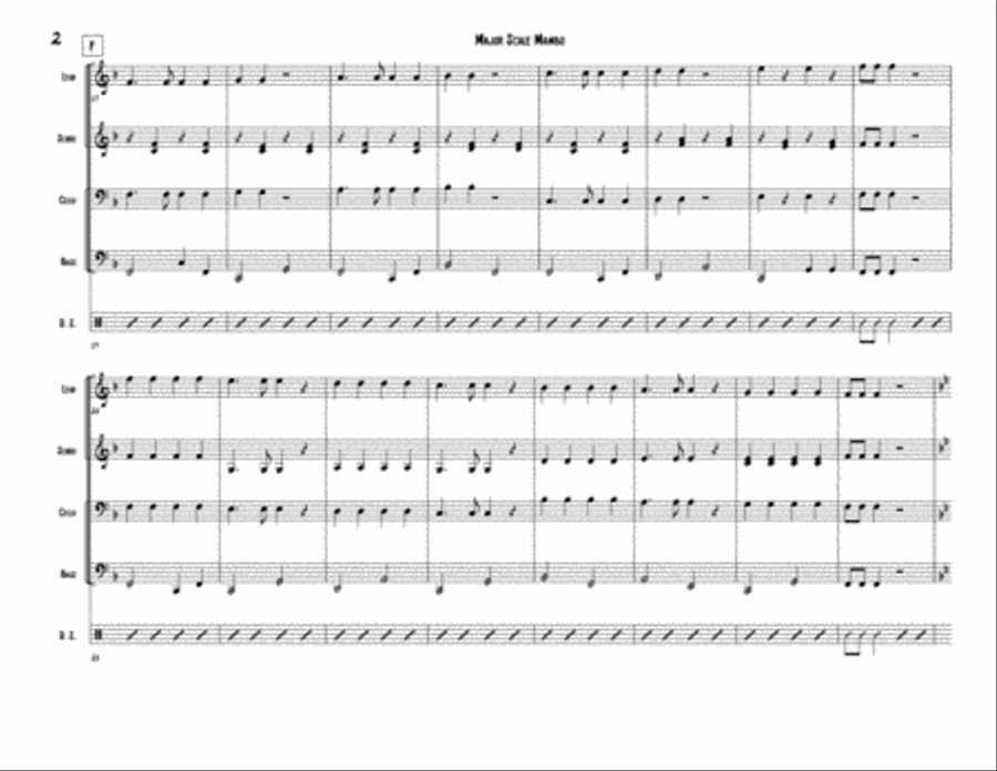 Major Scale Mambo for Steel Band Steel Drum Band scores gallery preview page 2