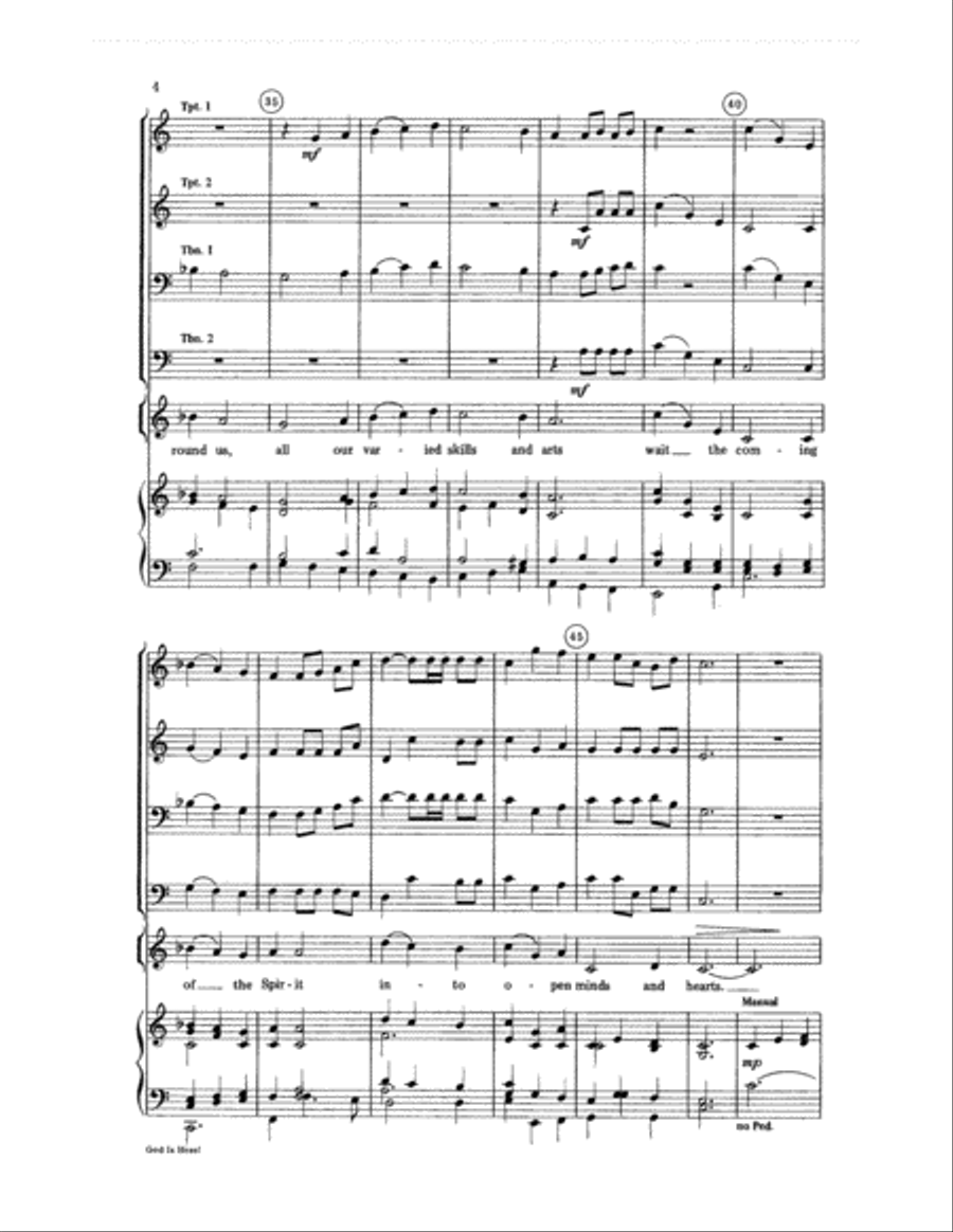 God Is Here! Choir scores gallery preview page 4