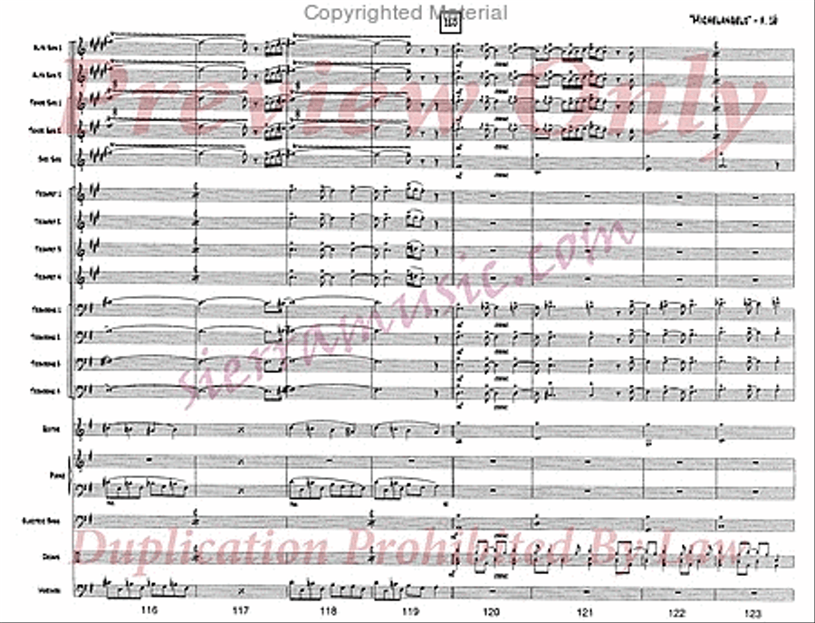 Michelangelo Jazz Ensemble scores gallery preview page 17