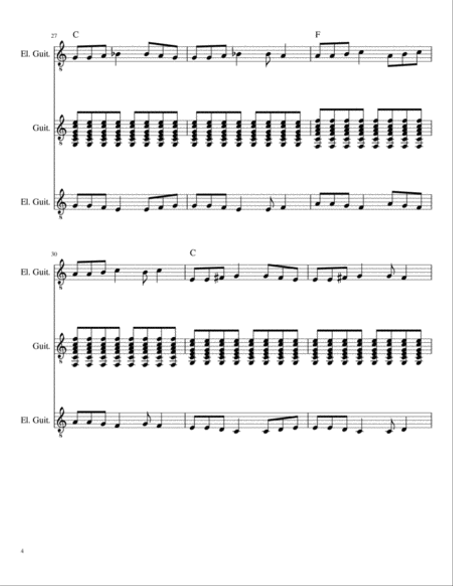 Blues and Roll Blues and Roll Guitar Solo scores gallery preview page 4