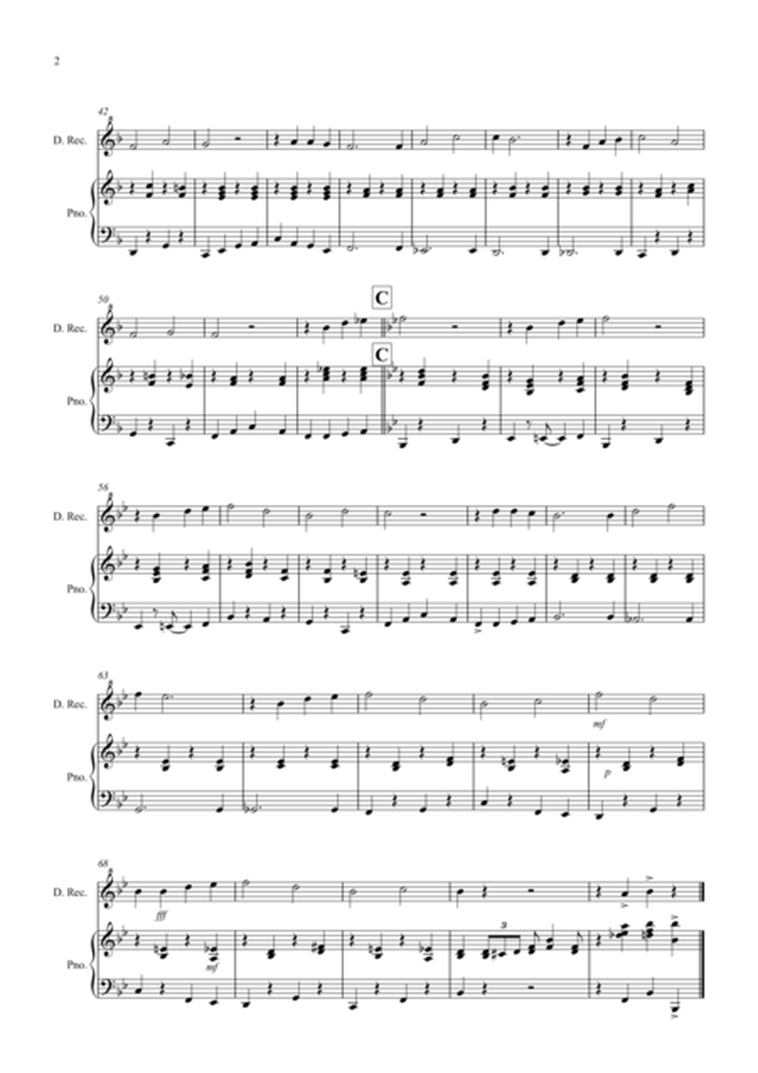 The Saints (Jazzy Style!) for Descant Recorder and Piano image number null
