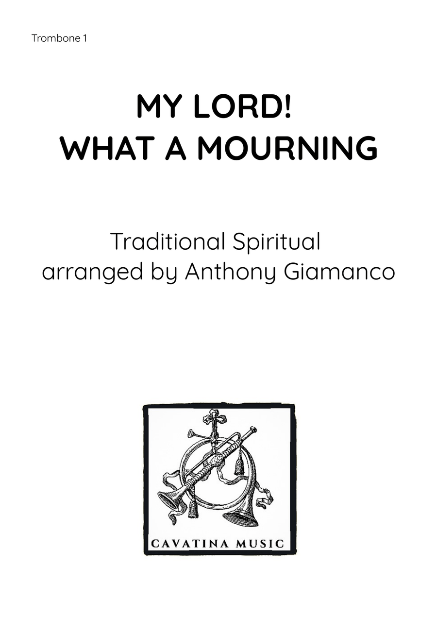 My Lord! What a Mourning - trombone quartet Trombone Quartet scores gallery preview page 5