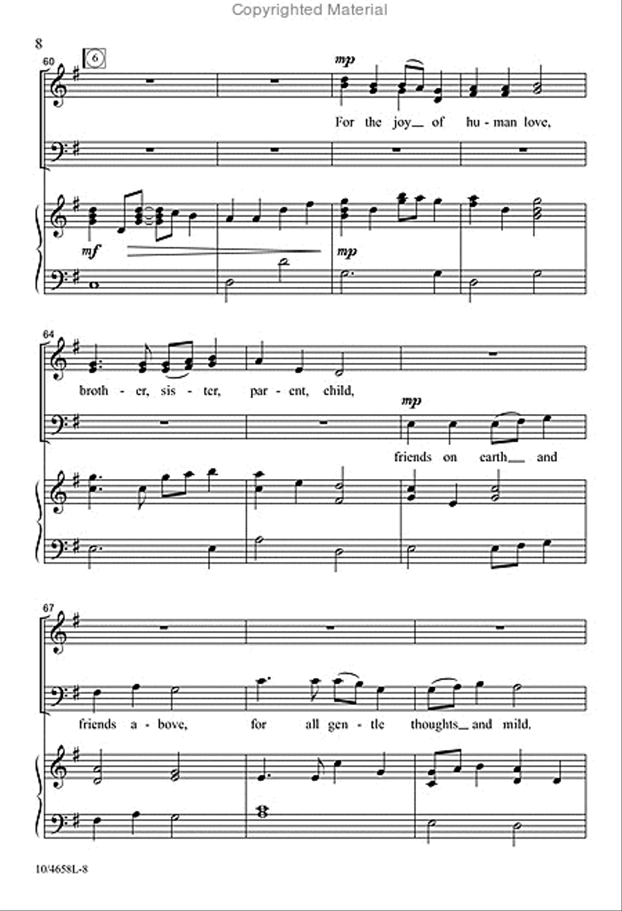 We Come to Say Thank You We Come to Say Thank You 4-Part scores gallery preview page 8
