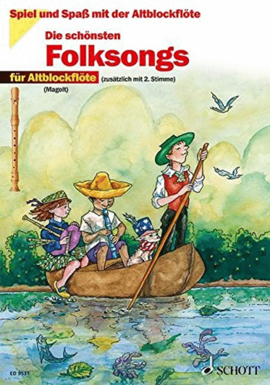 The Most Beautiful Folk Songs Woodwind Duet scores gallery preview page 1
