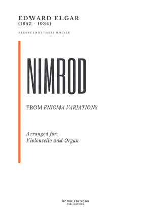 Book cover for Elgar – Nimrod (for Violoncello and Organ)