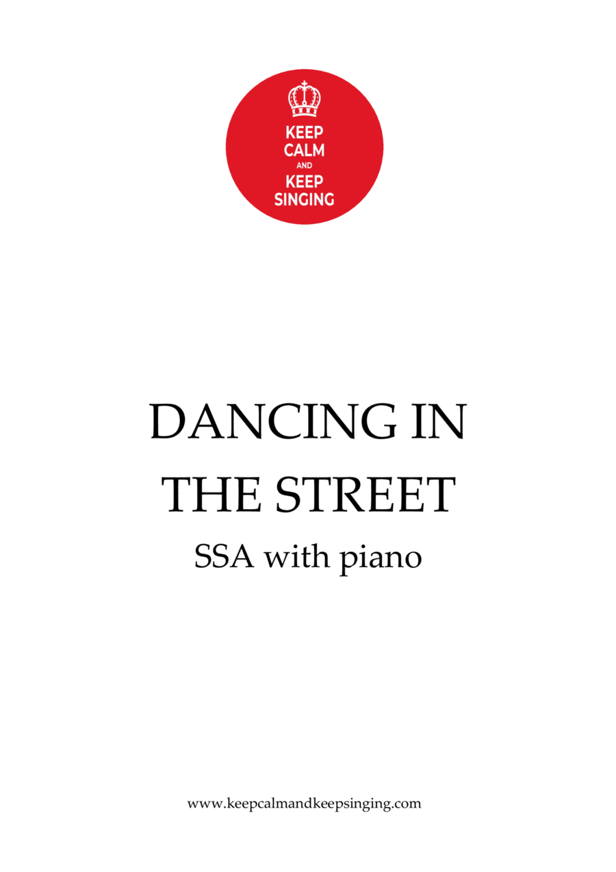 Dancing In The Street Dancing In The Street SSA scores gallery preview page 1