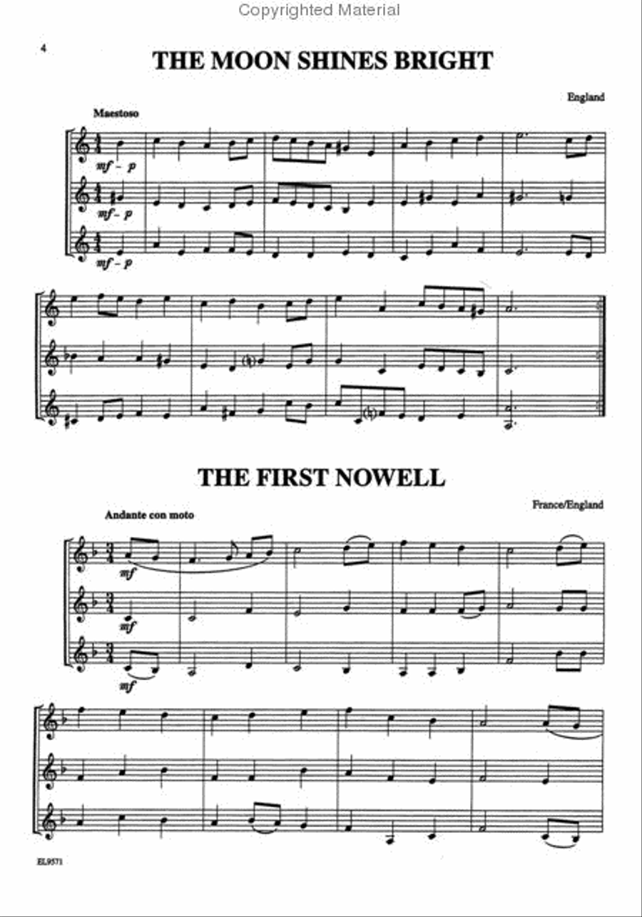 Christmas Trios For All (Bb Trumpet, Baritone T.C.) Trumpet Trio scores gallery preview page 2