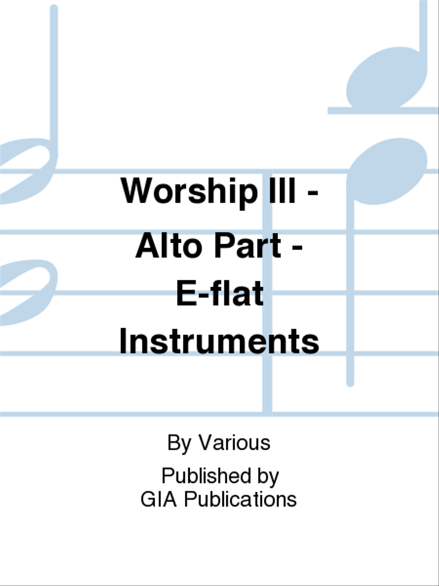 Worship, Third Edition - Alto Part, E-flat Instruments C Instrument scores gallery preview page 1