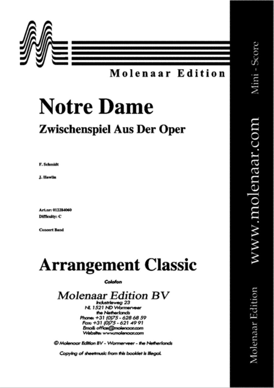 Notre Dame Concert Band scores gallery preview page 2