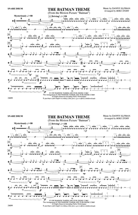 The Batman Theme (from Batman): Snare Drum