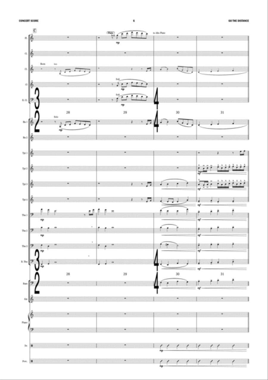 Go The Distance Jazz Ensemble scores gallery preview page 6