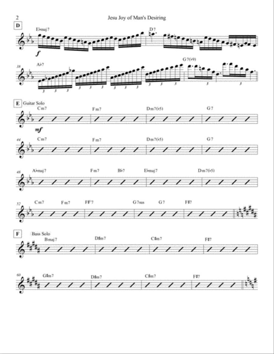 Jesu Joy of Man's Desiring Small Ensemble scores gallery preview page 2