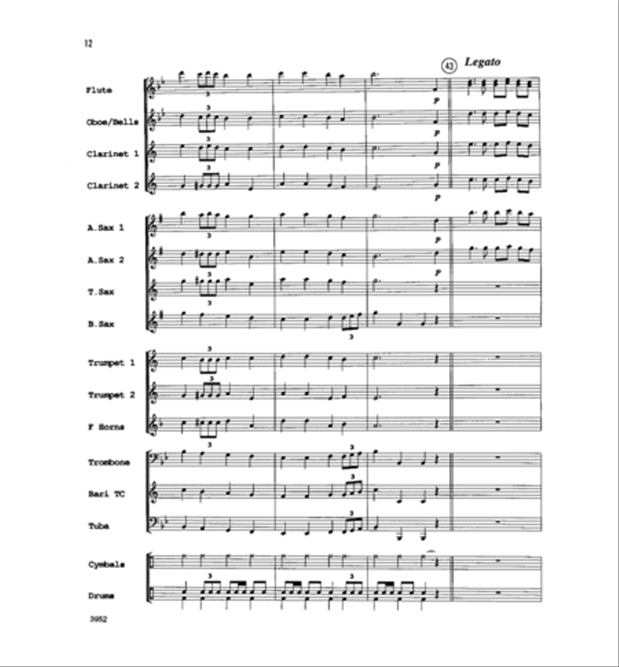 Battle Hymn of the Republic Concert Band scores gallery preview page 11
