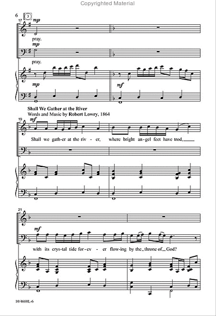 Gather by the River to Pray 2-Part scores gallery preview page 5