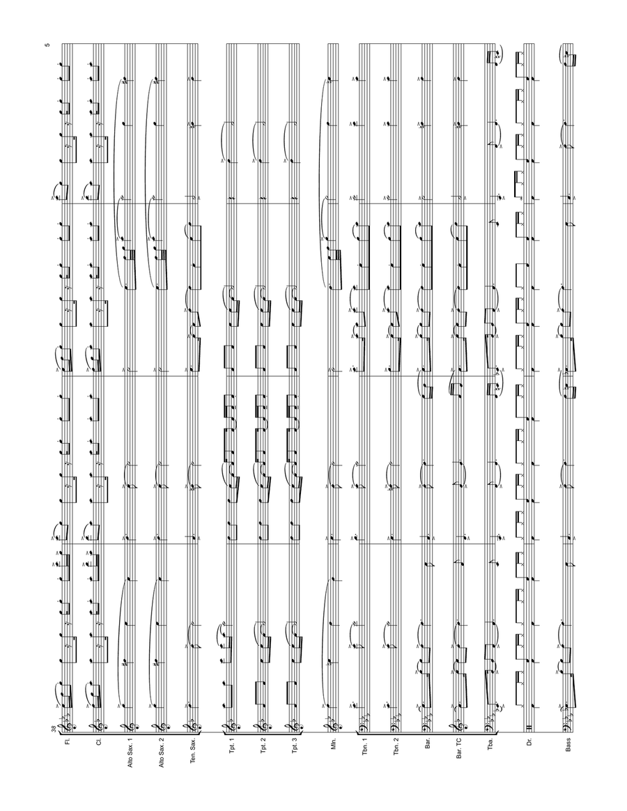 Dance The Night Marching Band scores gallery preview page 5