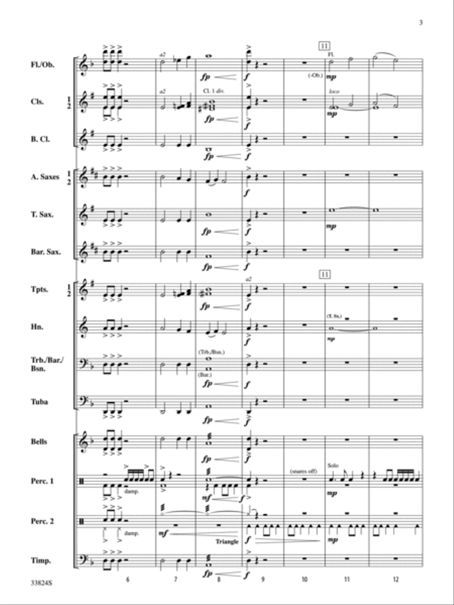 Awake the Iron Awake the Iron Concert Band scores gallery preview page 3