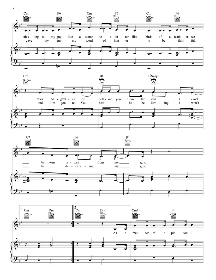 My Guy My Guy Acoustic Guitar scores gallery preview page 2