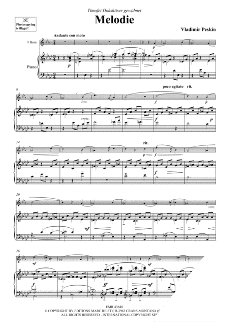 Melodie Melodie Horn scores gallery preview page 3