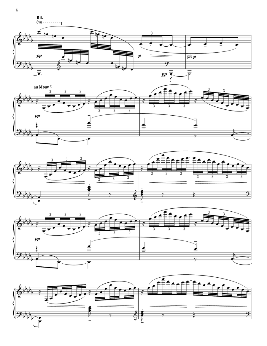 Reflets Dans L'eau Piano Solo scores gallery preview page 4